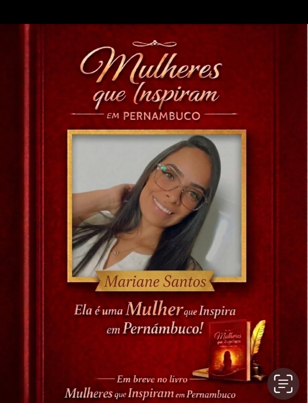 Mariane Santos  é uma mulher que inspira por sua inteligência, sensibilidade e dedicação em transformar vidas através da educação, da literatura e do conhecimento.