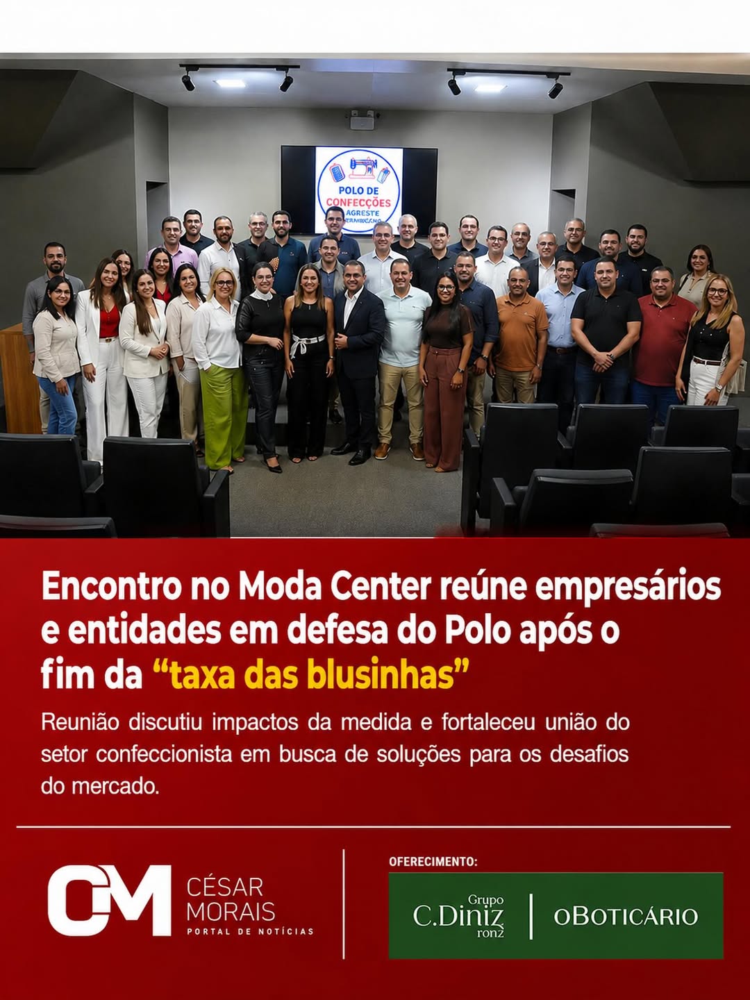 O Auditório do Moda Center @omodacenter foi palco, nesta quarta-feira (20).