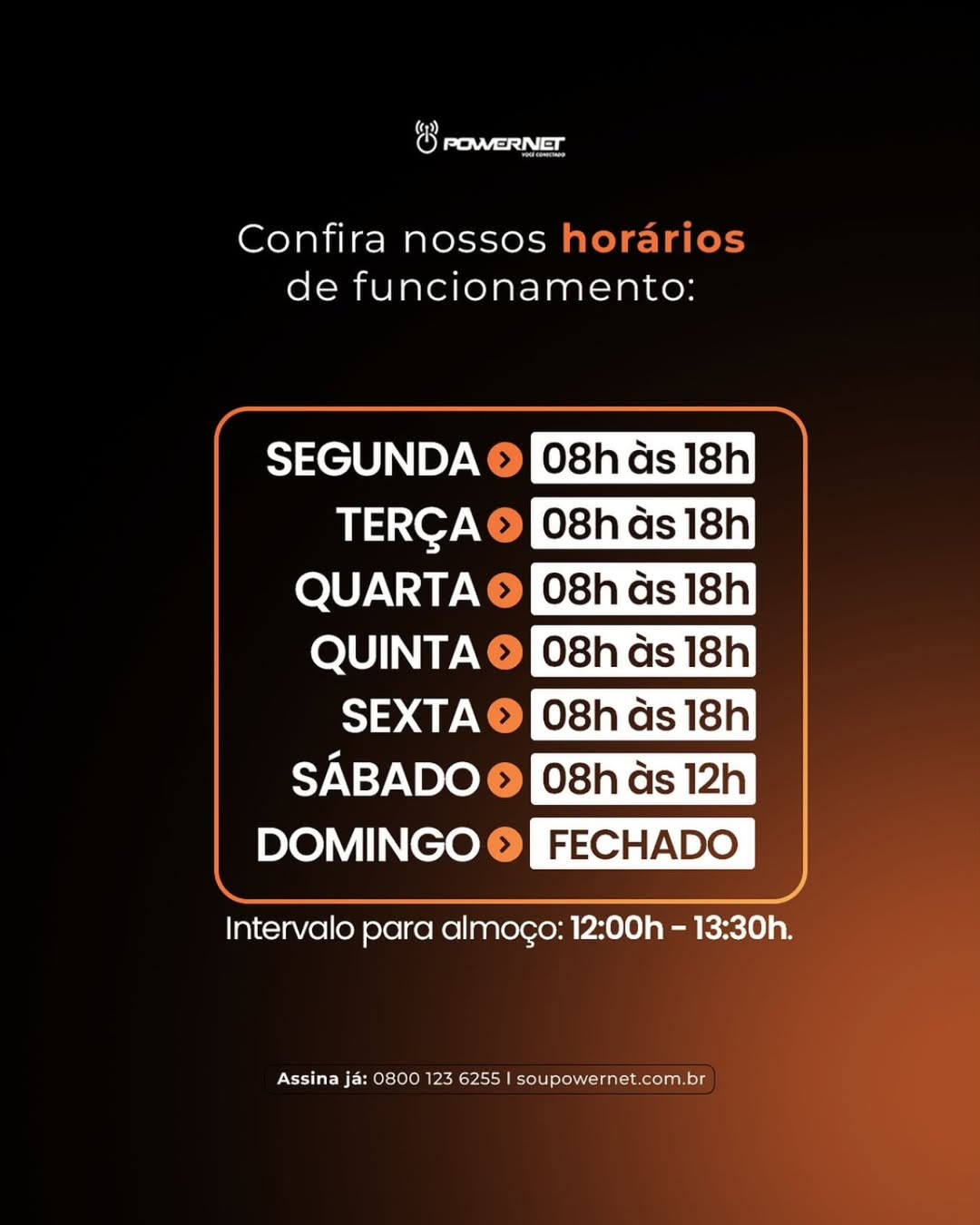 Estamos prontos para atender você!