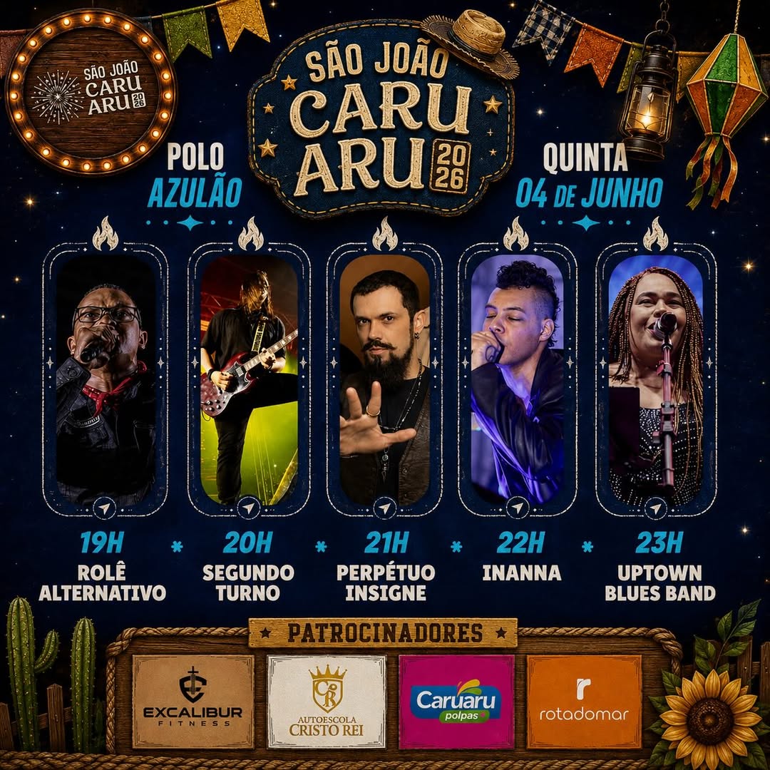 O Polo Azulão segue movimentando o São João de Caruaru com uma programação imperdível neste fim de semana!