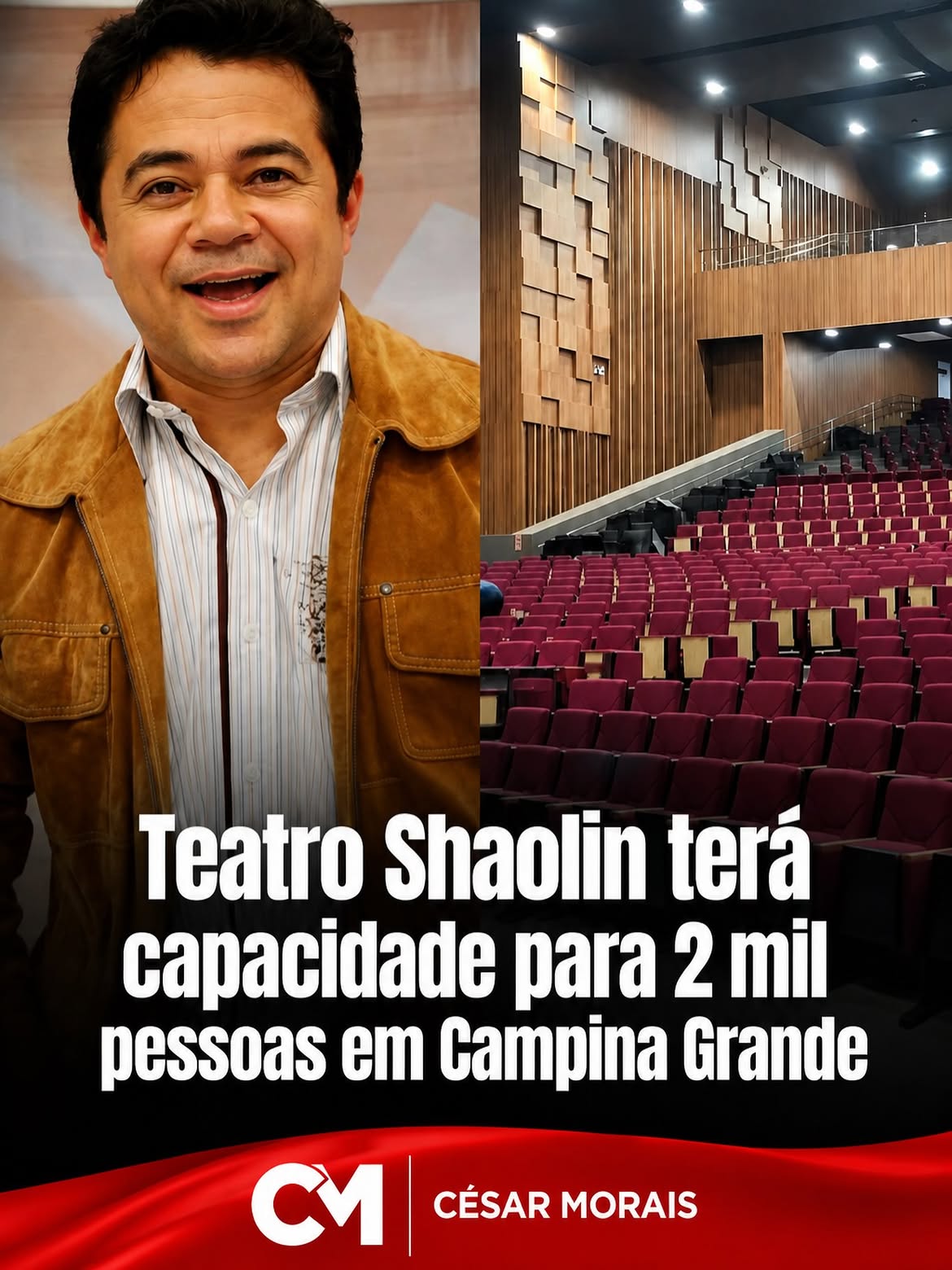 CAMPINA GRANDE GANHA NOVO GIGANTE DA CULTURA: TEATRO SHAOLIN SERÁ ENTREGUE EM SETEMBRO