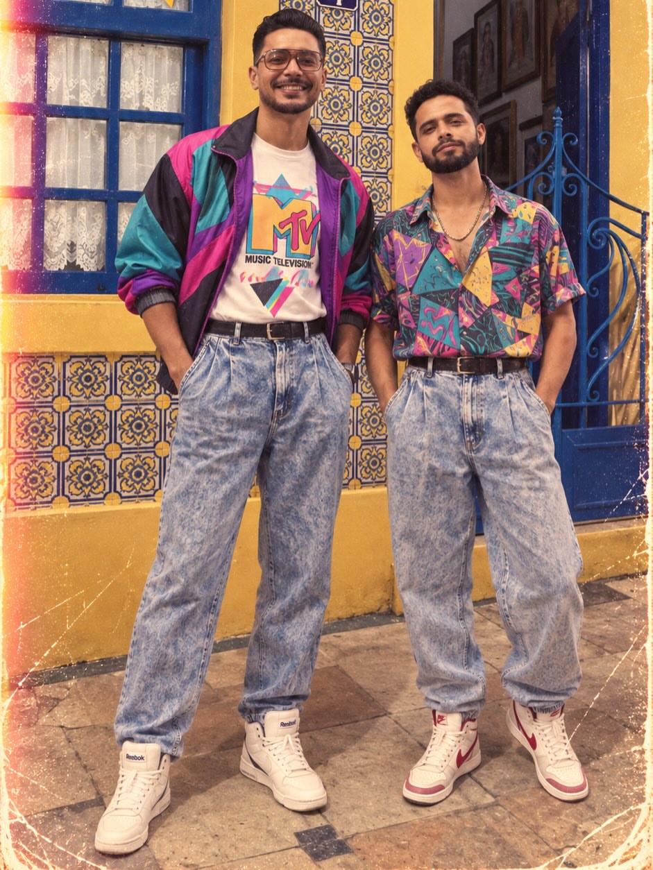 Entramos na trend! 🔥 Anos 80, uma época extraordinária, cheia de estilo, personalidade e boas lembranças. @angeloagm